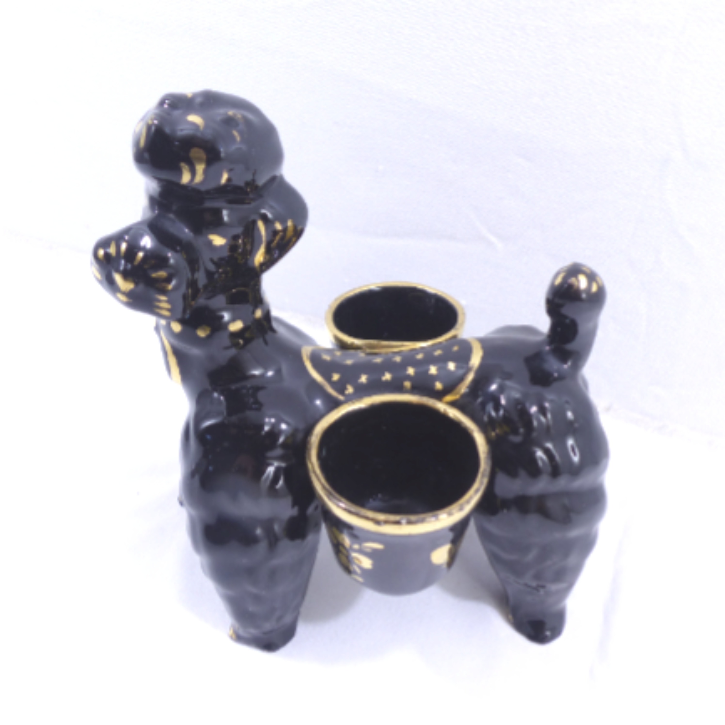 Statue "caniche" en céramique - Signée Vallauris - Bon état - Photo 3